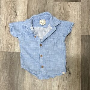 Light Blue Kids Button Down Shirt‎